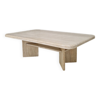 Rectangle Travertine Coffee or Side Table, Italy 1980's