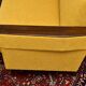 Scandinavian style yellow boucle folding sofa, 1960s