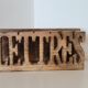 Mail rack carved wooden letter holder LETTERS