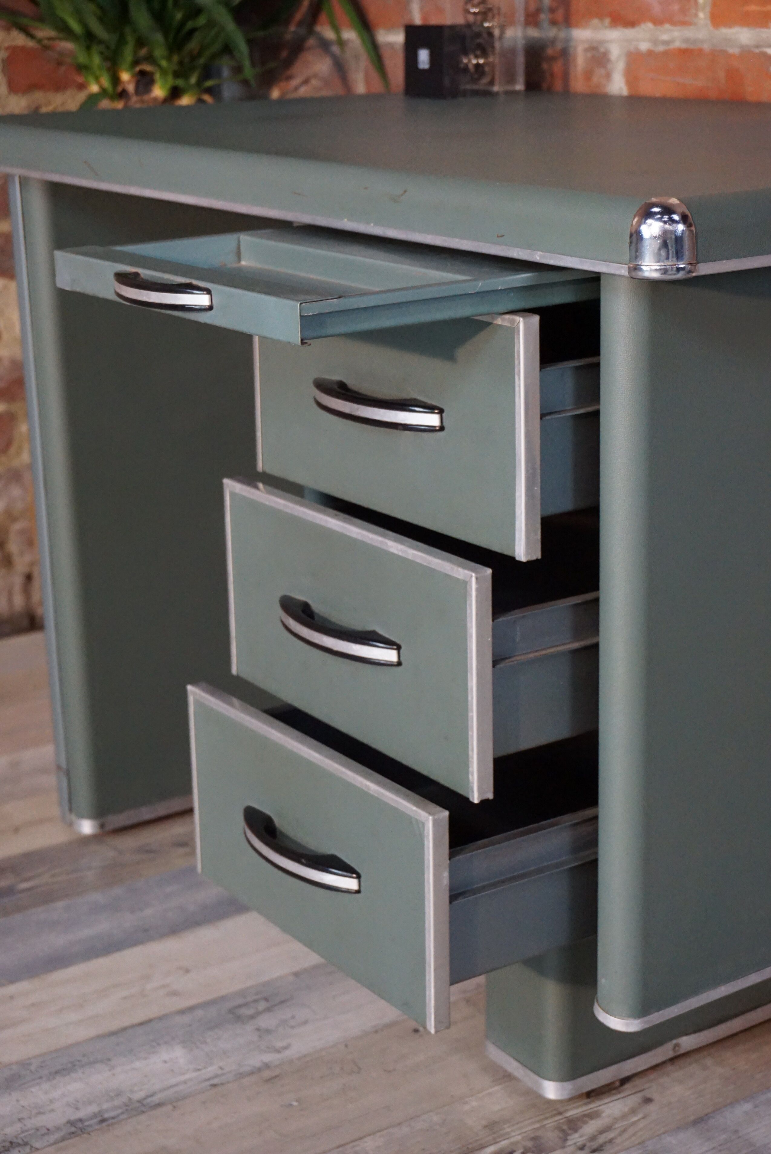 Strafor metal industrial desk 1950s