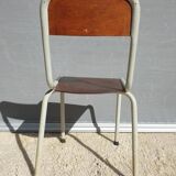 Chaise métal Mullca dossier arrondi