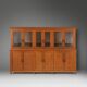 Impressive 12 doors monastery or display cabinet in pine, Belgium, 1890