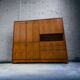 Meuble vintage en bois / meuble bar / vitrine