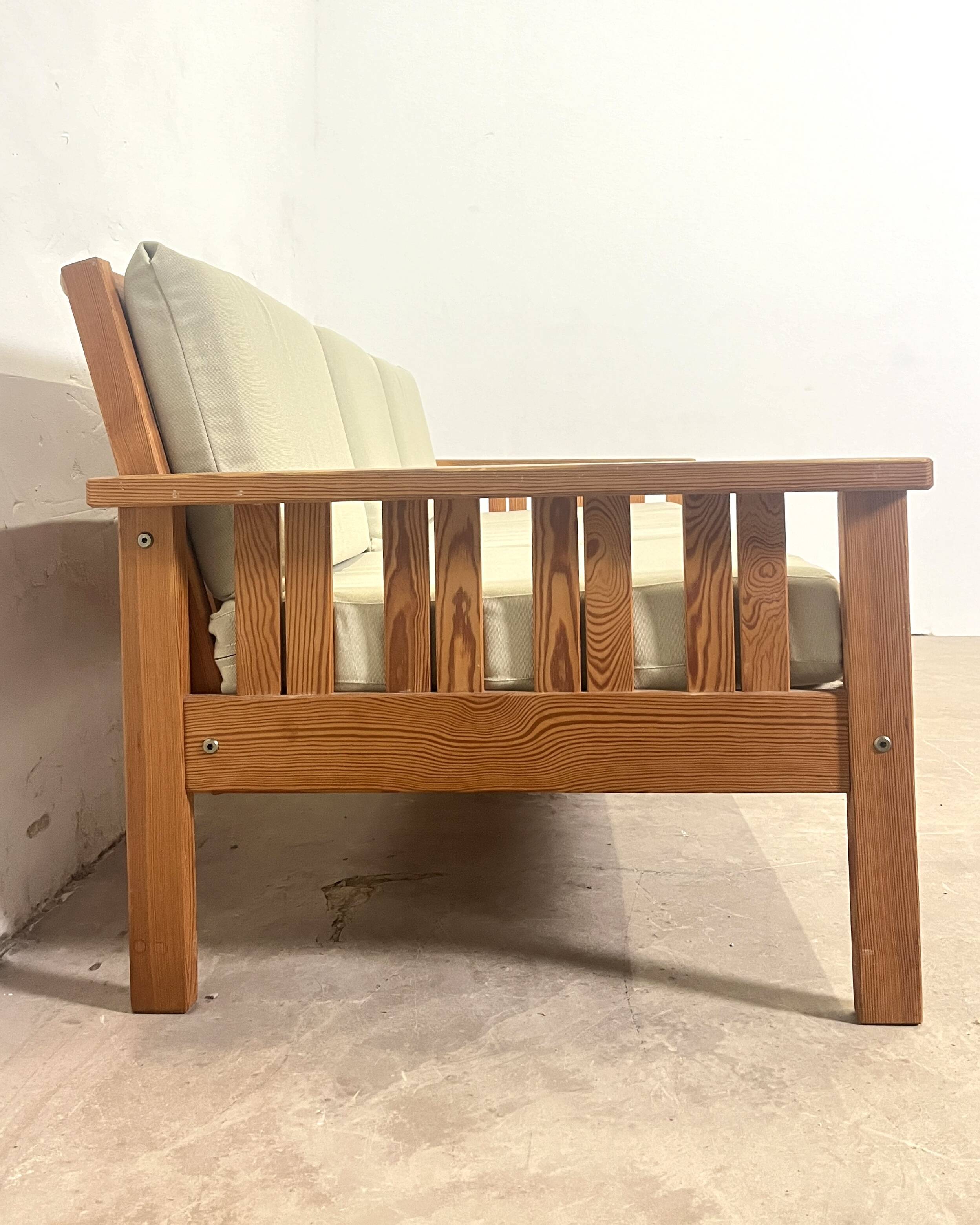 Vintage Scandinavian three-seater sofa