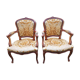Paire de fauteuils cabriolet style Louis XV