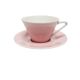 Postmodern porcelain cup and saucer, Austria, 1960s, set of 2