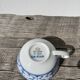 Pair of signed blue porcelain cups