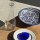 Coupe marocaine en céramique bleu de Fès D28