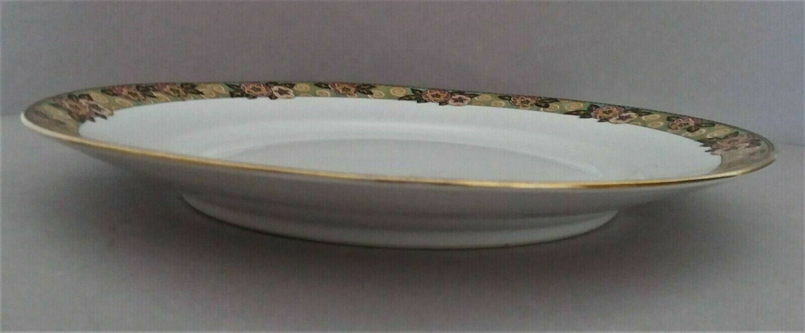 Assiettes à dessert en porcelaine Limoges F. Paulhat début XXème