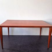 Table à manger en bois d’acajou, années 1980