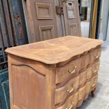 Louis xv style chest of drawers in pickled cherry