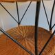 Mid century rattan and iron 2-level coffee or wine table, 1960s