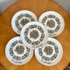 Ensemble de 5 assiettes à fromage Gien vintage