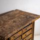 Industrial drawer unit in pine and iron – Central Europe, circa 1950