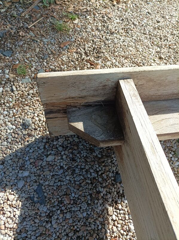 Solid wood farm bench patinated dp 08233210