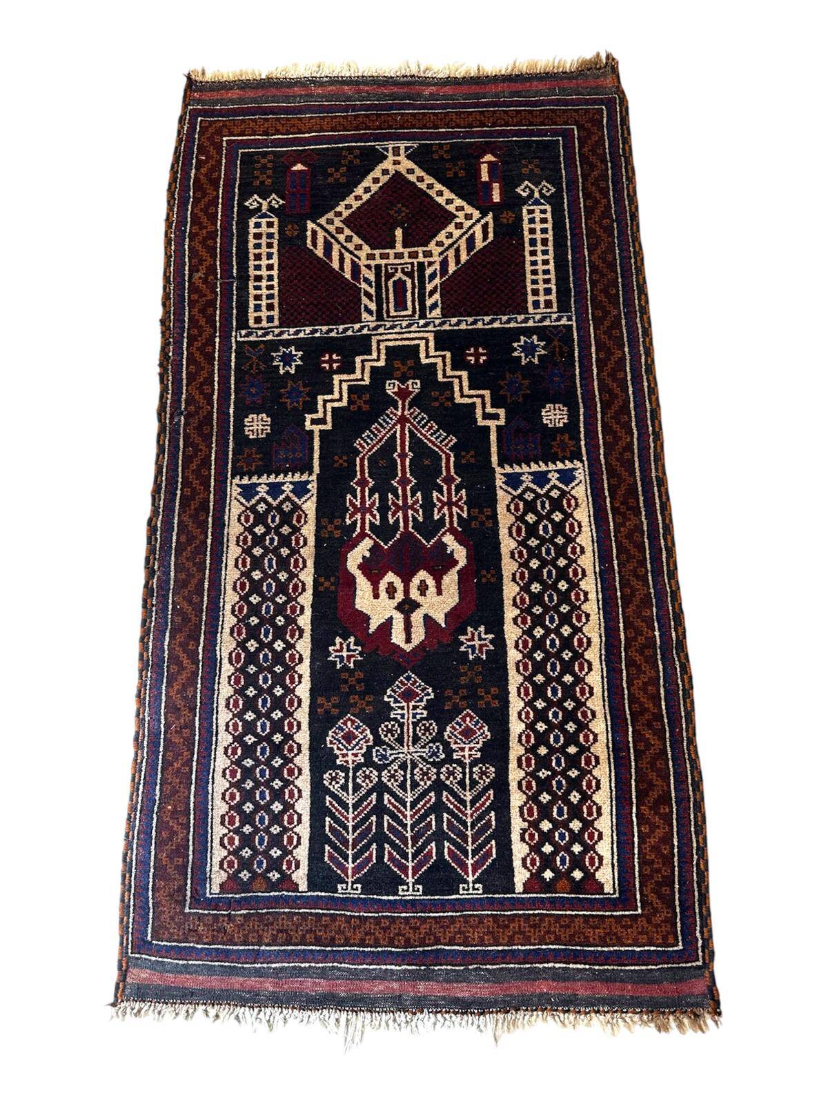 Handmade oriental rug 160cm x 90cm