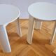 Pair of Midcentury Stools/Side Tables Trio, Olaf Von Bohr, Italy, 1970s