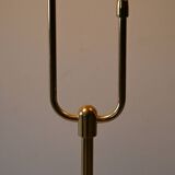 1950s Scandinavian teak and brass floor lamp