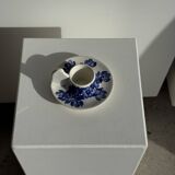 Vintage blue and white hand-held egg cup Poland D13