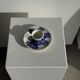 Vintage blue and white hand-held egg cup Poland D13