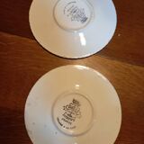 2 Longwy saucers