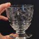10 old port wine glasses in engraved art deco chiseled crystal