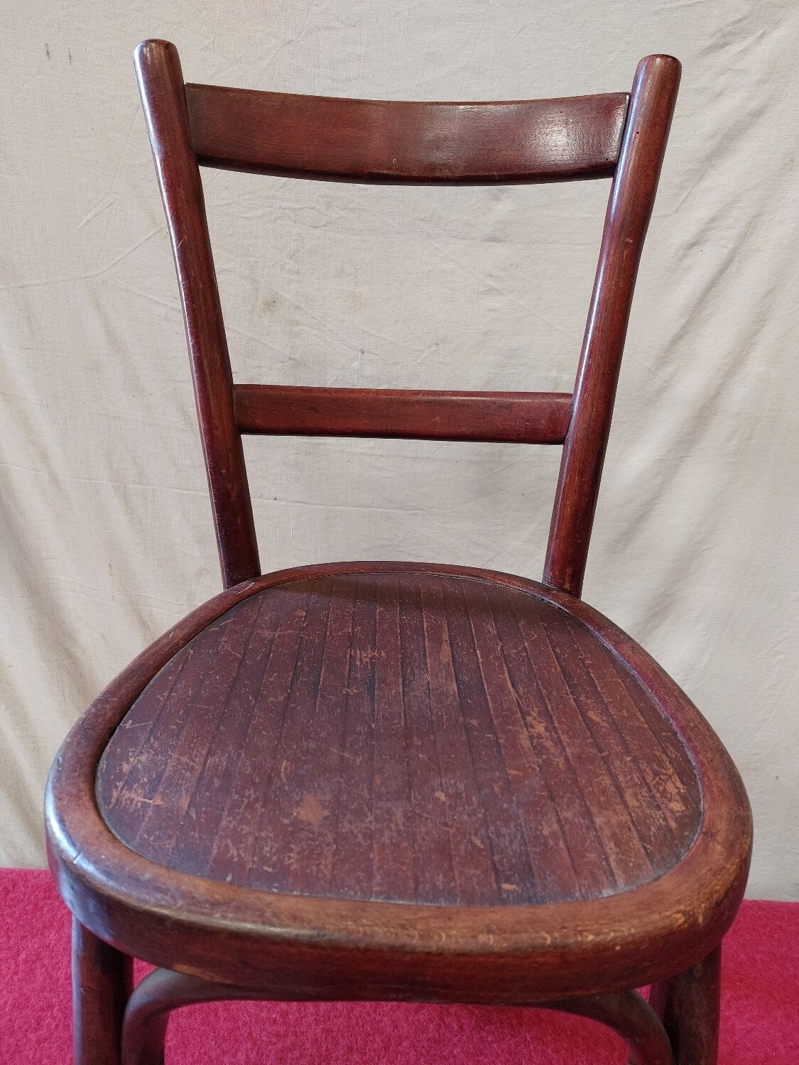 Vintage wooden bistro chair
