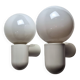 Pair of vintage space age wall lights in white plastic, Allibert 1970 bathroom bedside night light