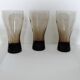 Set of 5 smoked glass soda glasses