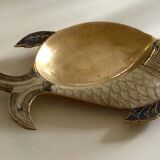 Trinket bowl fish brass