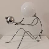 Vintage table lamp chromed metal