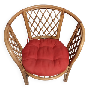 Fauteuil bambou et rotin année