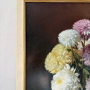 “Fleurs” tableau russe, signé Askerov Rafik A