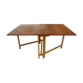 Table de salle à manger en teck à battants, Suède, 1960
