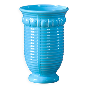 Grand vase ancien Art - turquoise