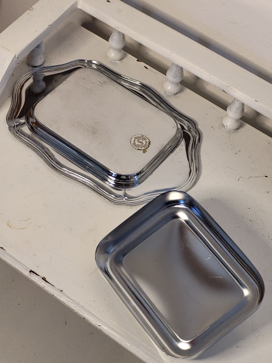 Stainless steel butter dish