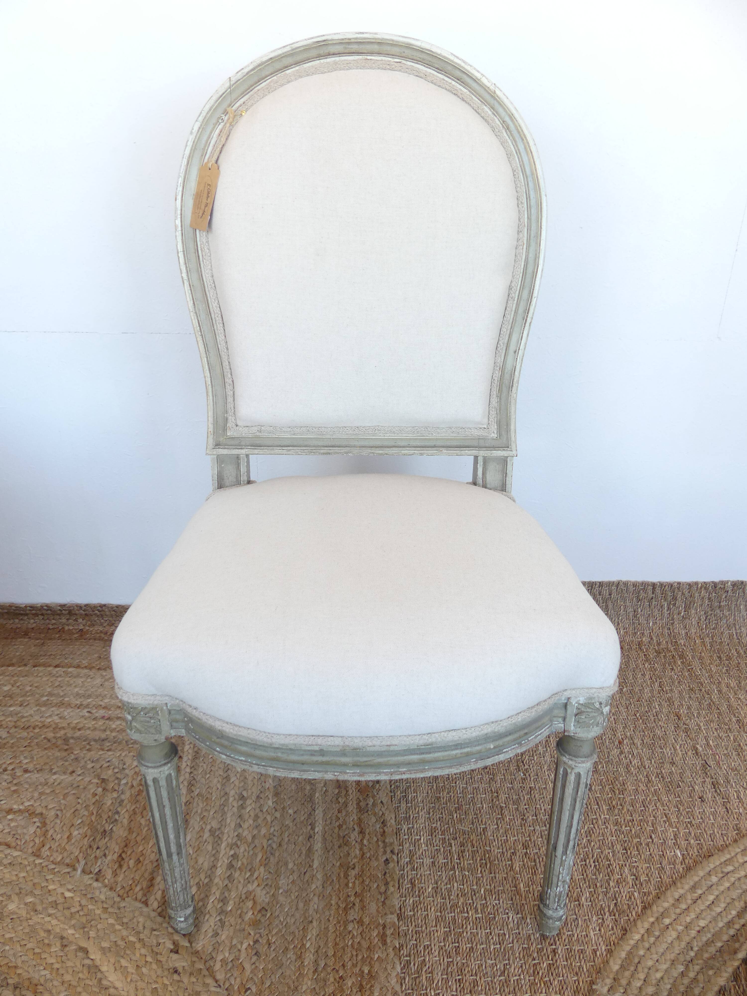 Chaise médaillon Louis XV