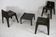 Set ode 3 chairs and 1 coffee table, fiberglass, chocolate color, France, cira 1970