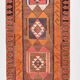 3x11 Orange & Brown Kilim Runner Rug, 88x330Cm