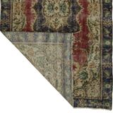 One-of-a-kind turkish handwoven vintage rug - rustic vintage charm 260x 156 cm