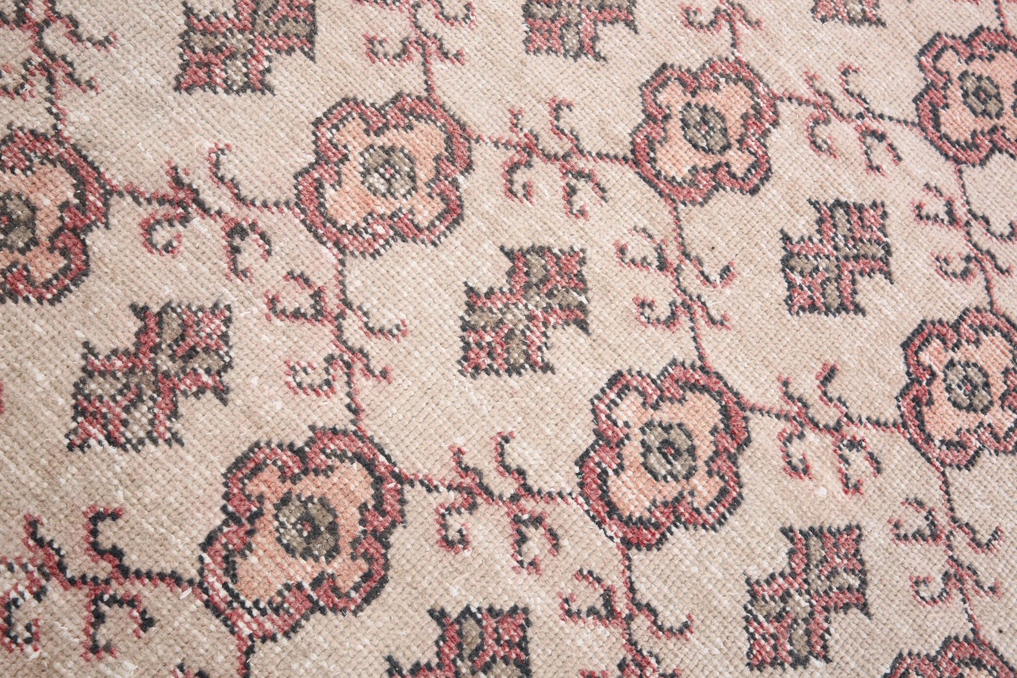 4x7 Red & Beige Floral Turkish Rug, 134x231Cm