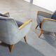 Bi color armchair of the 59/60