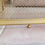 Gold metal fire screen