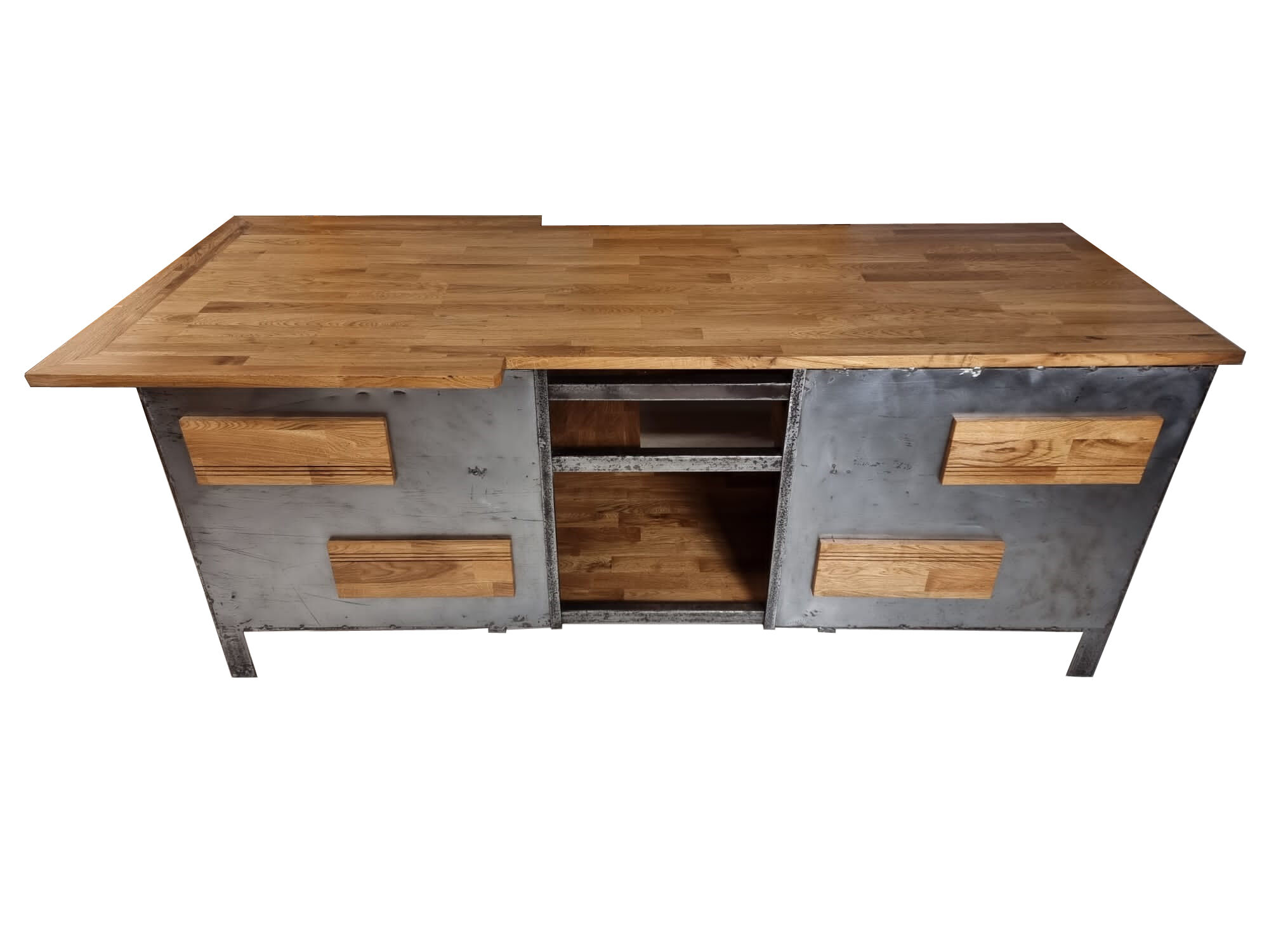 Industrial kitchen island, 1970s