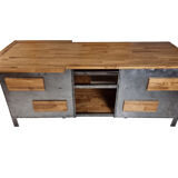 Industrial kitchen island, 1970s