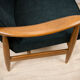 GFM-87 Beech and Fabric Armchairs by Juliusz Kędziorek for Gościcińskie Fabryki Mebli, 1960s, Set of