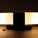 Mid-century wall light in bakelite and glass, 1960s