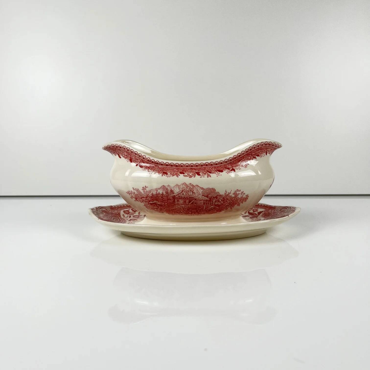 Sauceboat "Burgenland", Villeroy & Boch, red