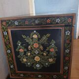 Old trunk chest lacquered Indian lacquered wood