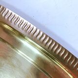 Large gilded copper serving tray early 20th century